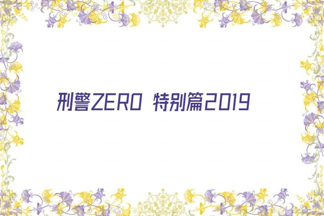 刑警ZERO 特别篇2019剧照